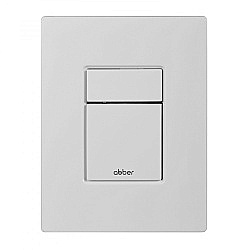 Кнопка для инсталляции Abber AC0123MW белая матовая купить в интернет-магазине сантехники Sanbest
