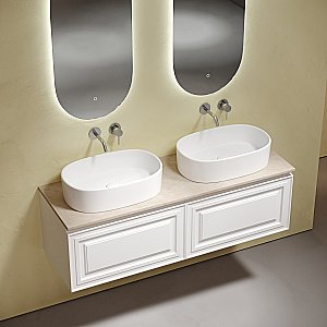 Столешница Sancos 160 TT160A2 без отверстия под смеситель, кремовая для ванной в интернет-магазине сантехники Sanbest