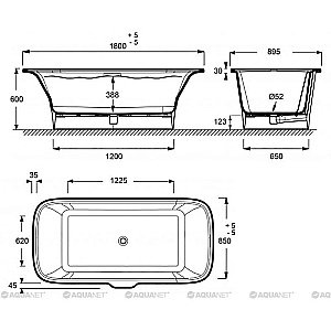 Ванна отдельностоящая Jacob Delafon ELITE 180x85 купить в интернет-магазине Sanbest