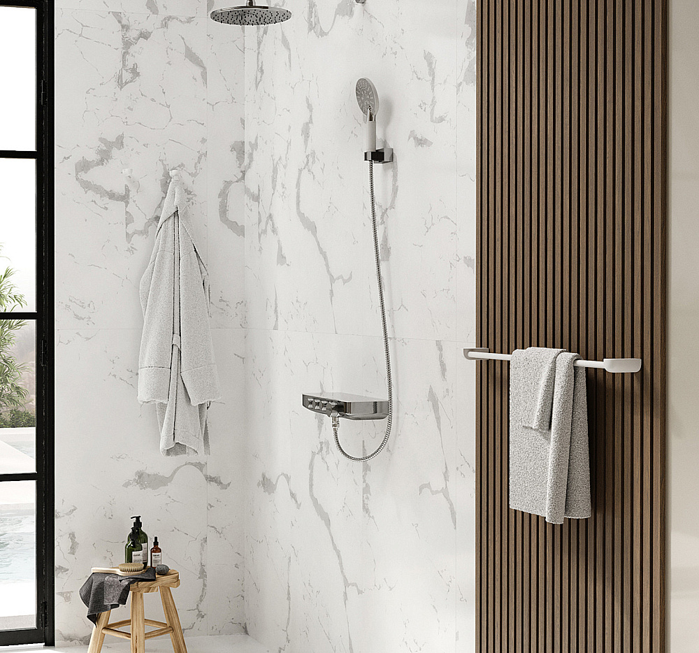 Душевая система WasserKraft A8599.068.116.011.010.127 с термостатом, хром купить в интернет-магазине сантехники Sanbest