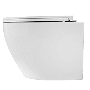 Унитаз подвесной Azario Blanco AZ-9003WT белый, безободковый, с крышкой микролифт, слив торнадо купить в интернет-магазине Sanbest