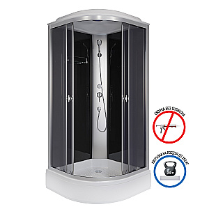 Душевая кабина Niagara Eco E100/26/TN 100х100 профиль хром матовый/стекло тонированное купить в интернет-магазине Sanbest
