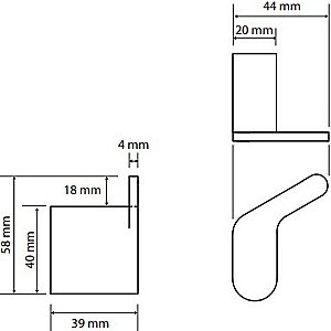 Крючок Bemeta Organic хром купить в интернет-магазине сантехники Sanbest