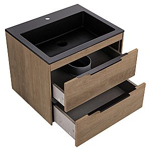 Тумба с раковиной Vincea Chiara 2D 600 N.Oak для ванной в интернет-магазине Sanbest