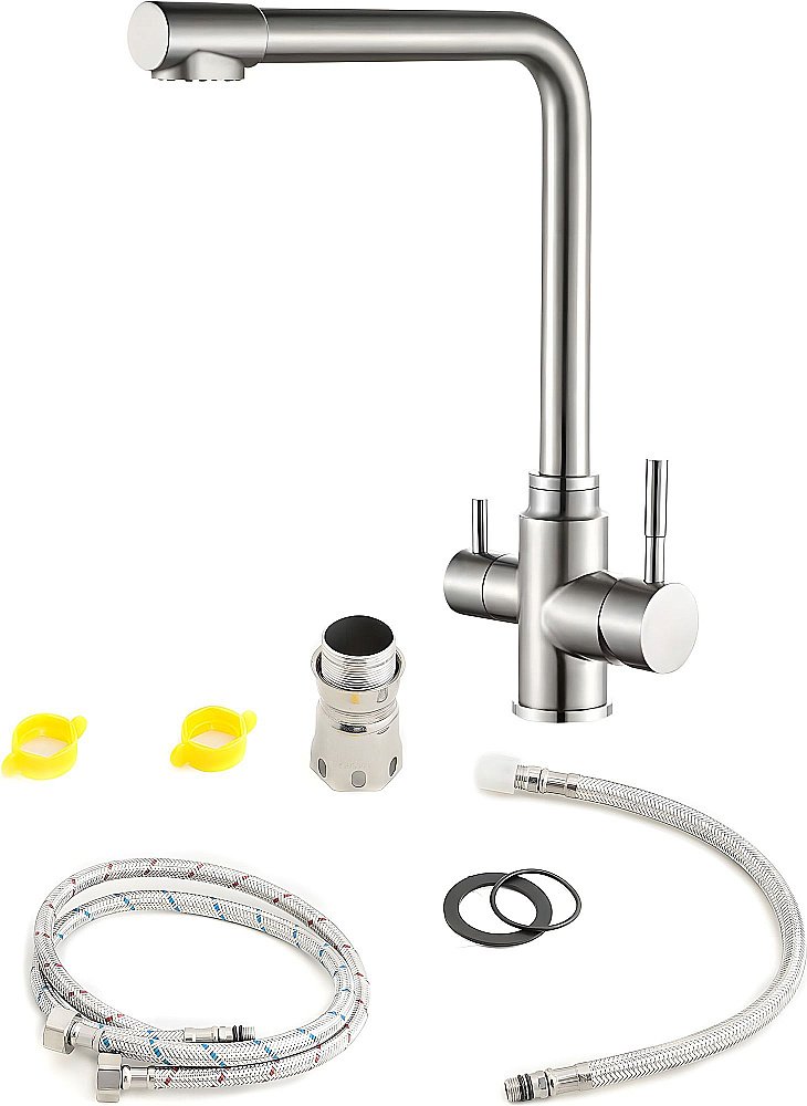 Смеситель для кухни Orange Boni M15-008ni никель купить в интернет-магазине сантехники Sanbest