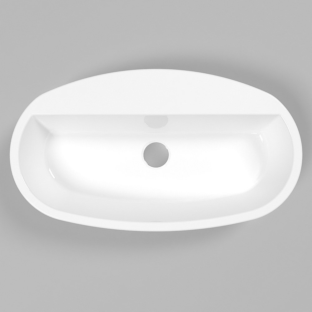 Раковина накладная WhiteCross OBSIDIAN D 65 0736.065037.100 белая купить в интернет-магазине Sanbest