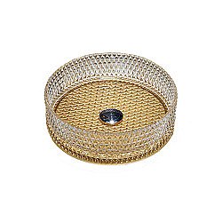 Раковина накладная Vincea 40 VBS-5GL04 прозрачная, золото купить в интернет-магазине Sanbest