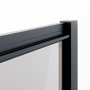 Душевой уголок Ambassador Forsa ABB 17022222ABB-80ABB 160х80 стекло тонированное/профиль черный купить в интернет-магазине Sanbest