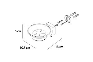 Мыльница FIXSEN KVADRO FX-61308 купить в интернет-магазине сантехники Sanbest