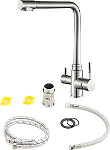 Смеситель для кухни Orange Boni M15-008ni никель купить в интернет-магазине сантехники Sanbest