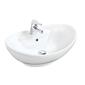 Раковина Gural Vit Top 60х40 TP19MUL01 белая купить в интернет-магазине Sanbest