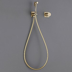 Гигиенический душ Abber Rund AF8725G золото матовое купить в интернет-магазине сантехники Sanbest