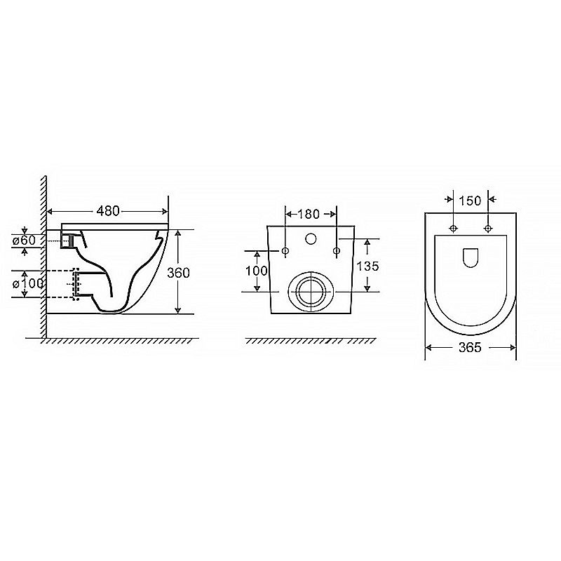 Инсталляция для унитаза Azario AZ-8010-1000 купить в интернет-магазине сантехники Sanbest