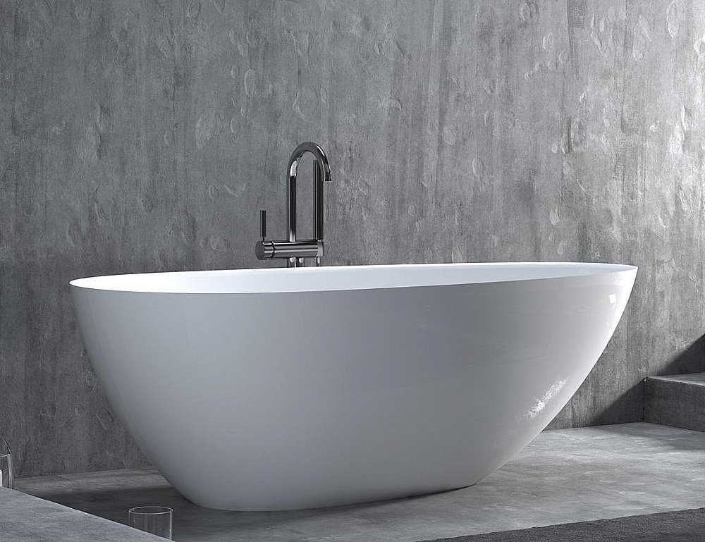 Ванна Salini PAOLA BASSA Up&Down S-Stone Solix 172х82 101612SMRH белая/снаружи RAL матовая купить в интернет-магазине Sanbest