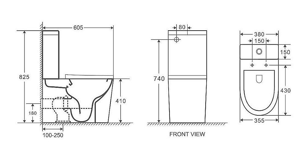 Унитаз Grossman TORNADO GR-4450BMSQ безободковый, с бачком, с крышкой микролифт, слив-торнадо, черный матовый купить в интернет-магазине Sanbest