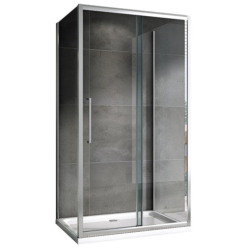 Душевой уголок ABBER Schwarzer Diamant AG30110H-S85-S85 110x85 стекло прозрачное/профиль хром купить в интернет-магазине Sanbest