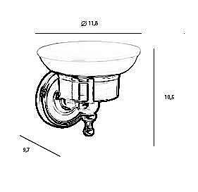 Мыльница Tiffany World Bristol TWBR106gold светлое золото купить в интернет-магазине сантехники Sanbest