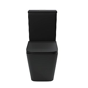 Унитаз-компакт Grossman GR-4445BMS безободковый, с бачком, с крышкой микролифт, черный матовый купить в интернет-магазине Sanbest