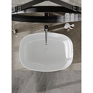 Раковина накладная Orange 50 B08-500W белая купить в интернет-магазине Sanbest