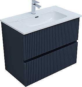 Тумба с раковиной Aquanet Джейн 80 маренго для ванной в интернет-магазине Sanbest