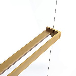 Душевая перегородка Vincea Walk-In VSW-1HR900CLG 90x200 профиль матовый золотой/стекло прозрачное купить в интернет-магазине Sanbest