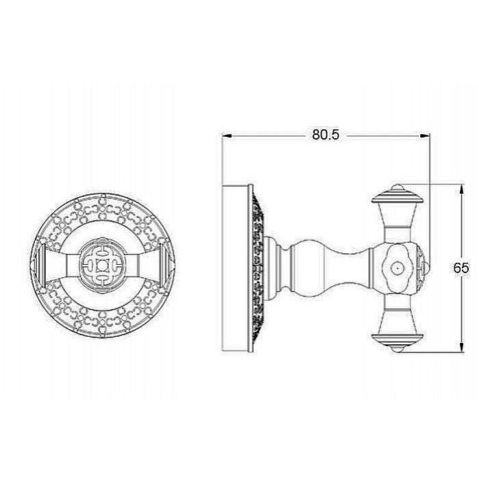 Крючок Zorg Antic AZR 02 SL купить в интернет-магазине сантехники Sanbest