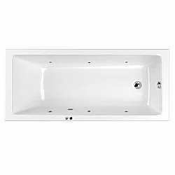 Ванна с гидромассажем WhiteCross WAVE SLIM SOFT 170x75 белая/хром купить в интернет-магазине Sanbest
