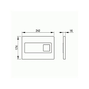 Кнопка для инсталляции Pestan Diamond 40006365 купить в интернет-магазине сантехники Sanbest