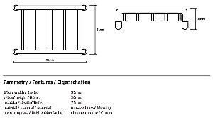 Мыльница Bemeta Cytro 104708182 купить в интернет-магазине сантехники Sanbest