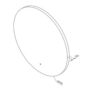 Зеркало с Led подсветкой AM.PM X-Joy M85MOX40651S 65 в ванную от интернет-магазине сантехники Sanbest