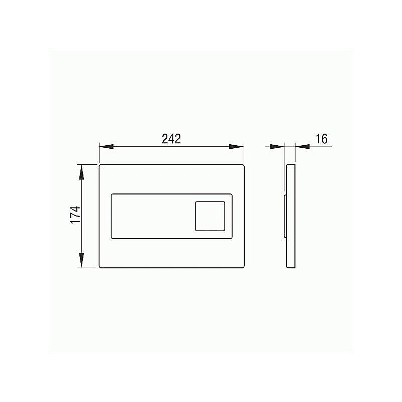 Кнопка для инсталляции Pestan Diamond 40006365 купить в интернет-магазине сантехники Sanbest