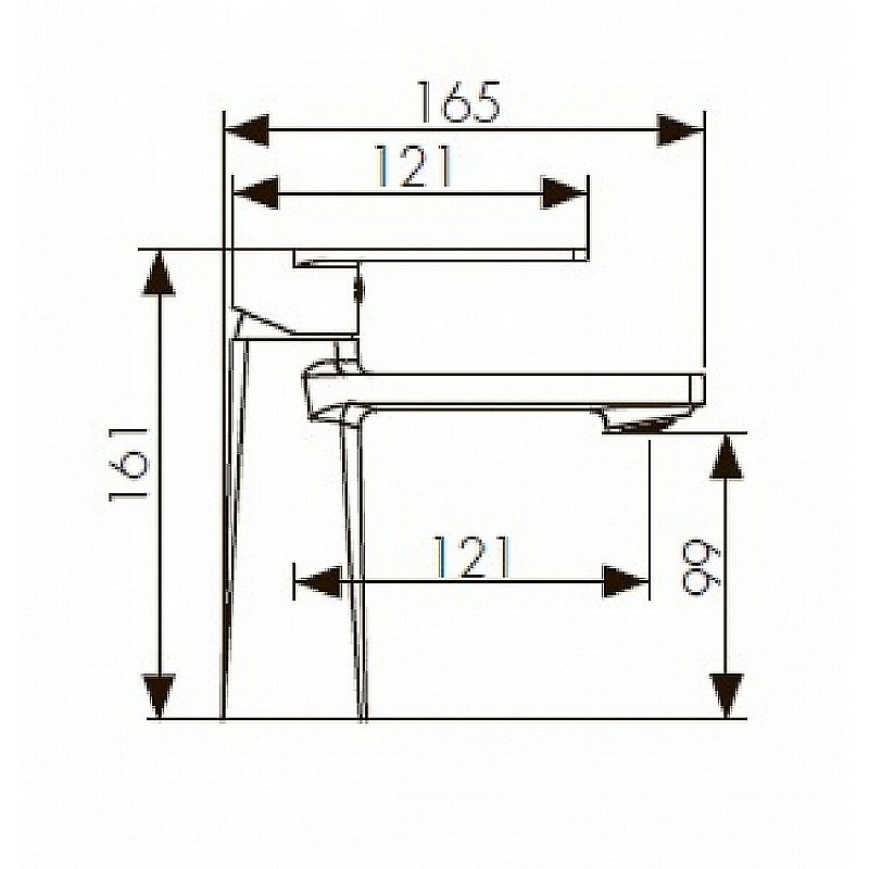 Смеситель для раковины Kaiser Terso 70011 купить в интернет-магазине сантехники Sanbest