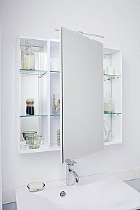 Зеркальный шкаф Caprigo Accord 80 купить в интернет-магазине сантехники Sanbest