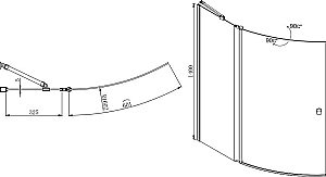 Шторка для ванны Mayorca Aquanet Alfa 3 NF7221-1 pivot купить в интернет-магазине Sanbest