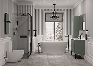 Тумба с раковиной и столешницей Allen Brau Paris 100 1.360002.WM белая матовая для ванной в интернет-магазине Sanbest