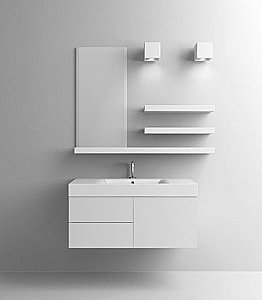 Раковина Kerasan Cento 100 355001*1 белая купить в интернет-магазине Sanbest