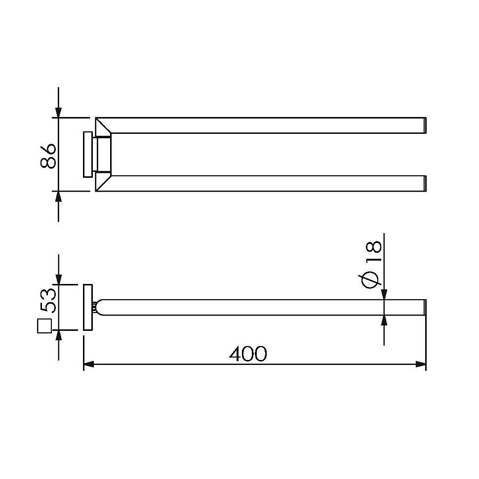 Полотенцедержатель Langberger Ledro 11808E купить в интернет-магазине сантехники Sanbest