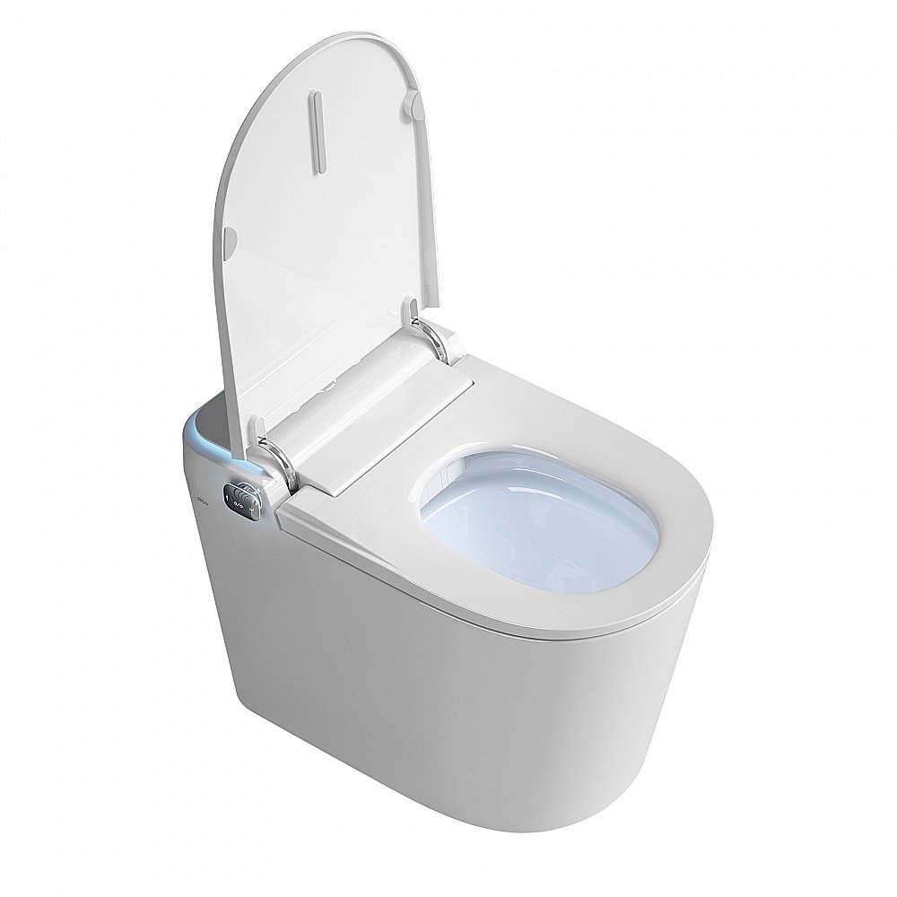 Унитаз-биде приставной ABBER Bequem AC1117S электронный, импульсный смыв, с крышкой микролифт купить в интернет-магазине Sanbest