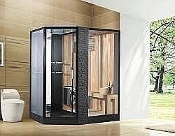 Душевая кабина Orans Diamond SR-89103S 180х130 black правая купить в интернет-магазине сантехники Sanbest