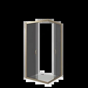 Душевой уголок Good Door JAZZ CR-90-B-BR стекло тонированное/профиль бронза купить в интернет-магазине Sanbest