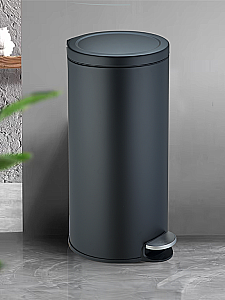 Ведро для мусора WeltWasser Lora 10000013388 черное матовое купить в интернет-магазине сантехники Sanbest