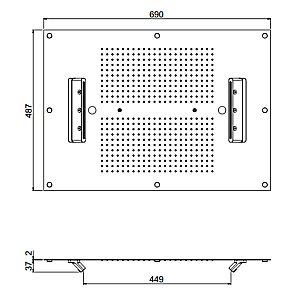 Верхний душ Carimali MyDream 23070XN-CRX купить в интернет-магазине сантехники Sanbest
