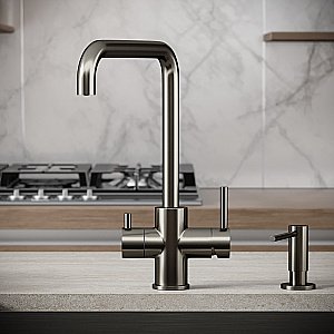 Смеситель для кухни Sancos Vela SC4013GG вороненая сталь купить в интернет-магазине сантехники Sanbest