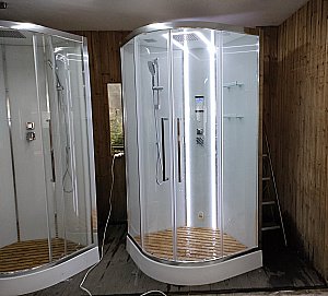 Душевая кабина Acquazzone Alexandra 100S 100х100 с паром купить в интернет-магазине Sanbest