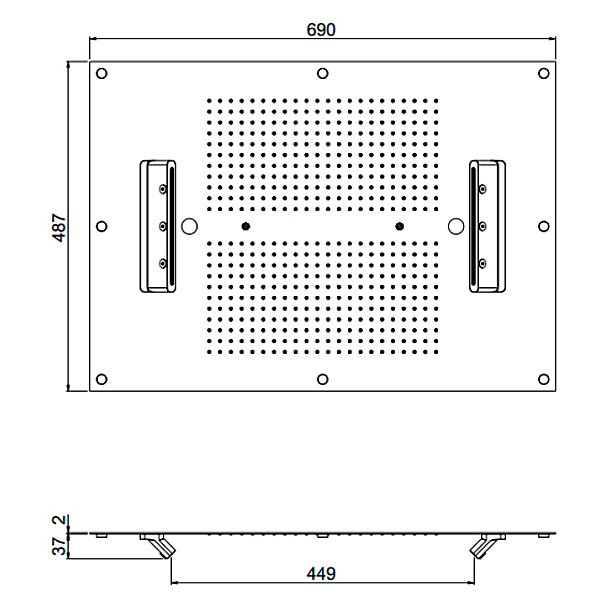 Верхний душ Carimali MyDream 23070XN-CRX купить в интернет-магазине сантехники Sanbest