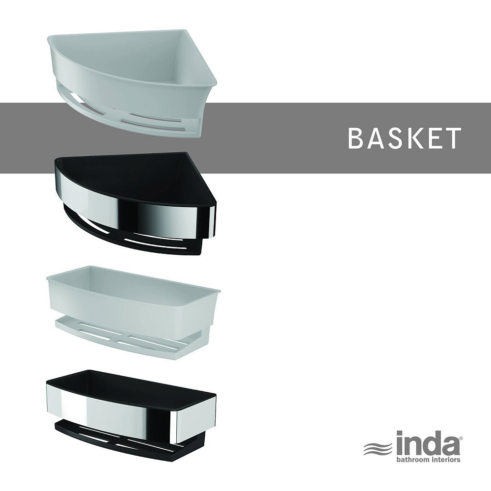 Угловая корзинка-полочка Inda Basket AV231AAL13 купить в интернет-магазине сантехники Sanbest