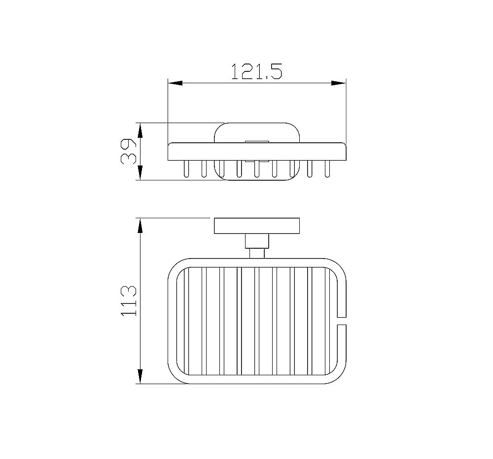 Мыльница с держателем WONZON & WOGHAND GRAFFITY, Темный графит (WW-9324) купить в интернет-магазине сантехники Sanbest