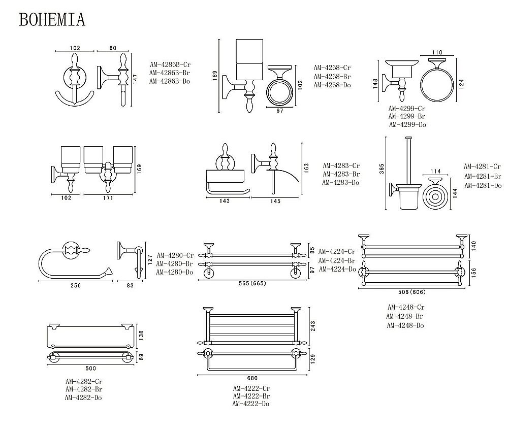 Стакан подвесной ART&MAX BOHEMIA AM-E-4268-Cr хром купить в интернет-магазине сантехники Sanbest