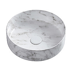 Раковина Azario 35 AZ-3134-M820 белый мрамор купить в интернет-магазине Sanbest