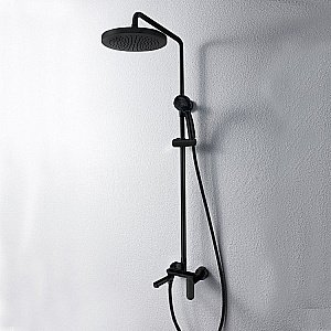 Душевая система Bravat Opal F6125183BM-A5-RUS черная купить в интернет-магазине сантехники Sanbest